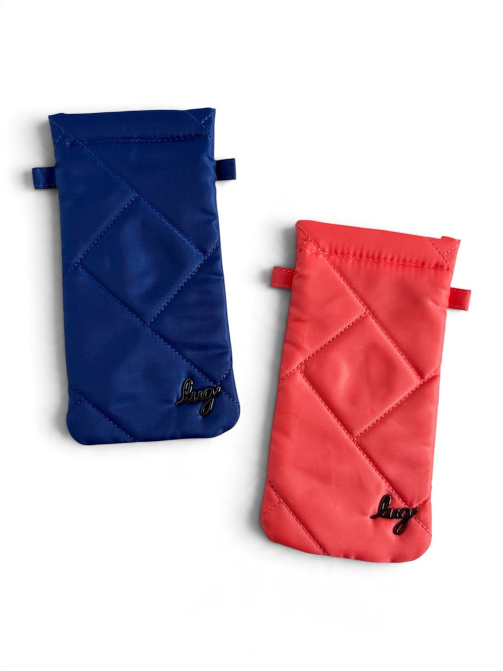 Lug Raft Eyeglass Cases Set of 2 Fruit Punch and 
Cobalt Blue
